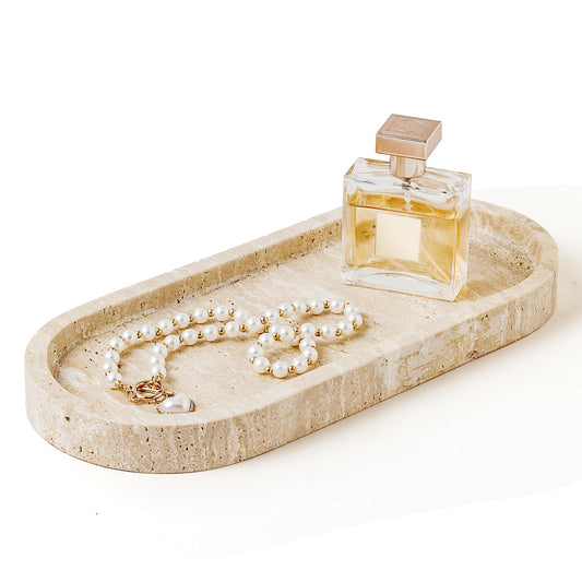 Golden Marble Vanity Tray