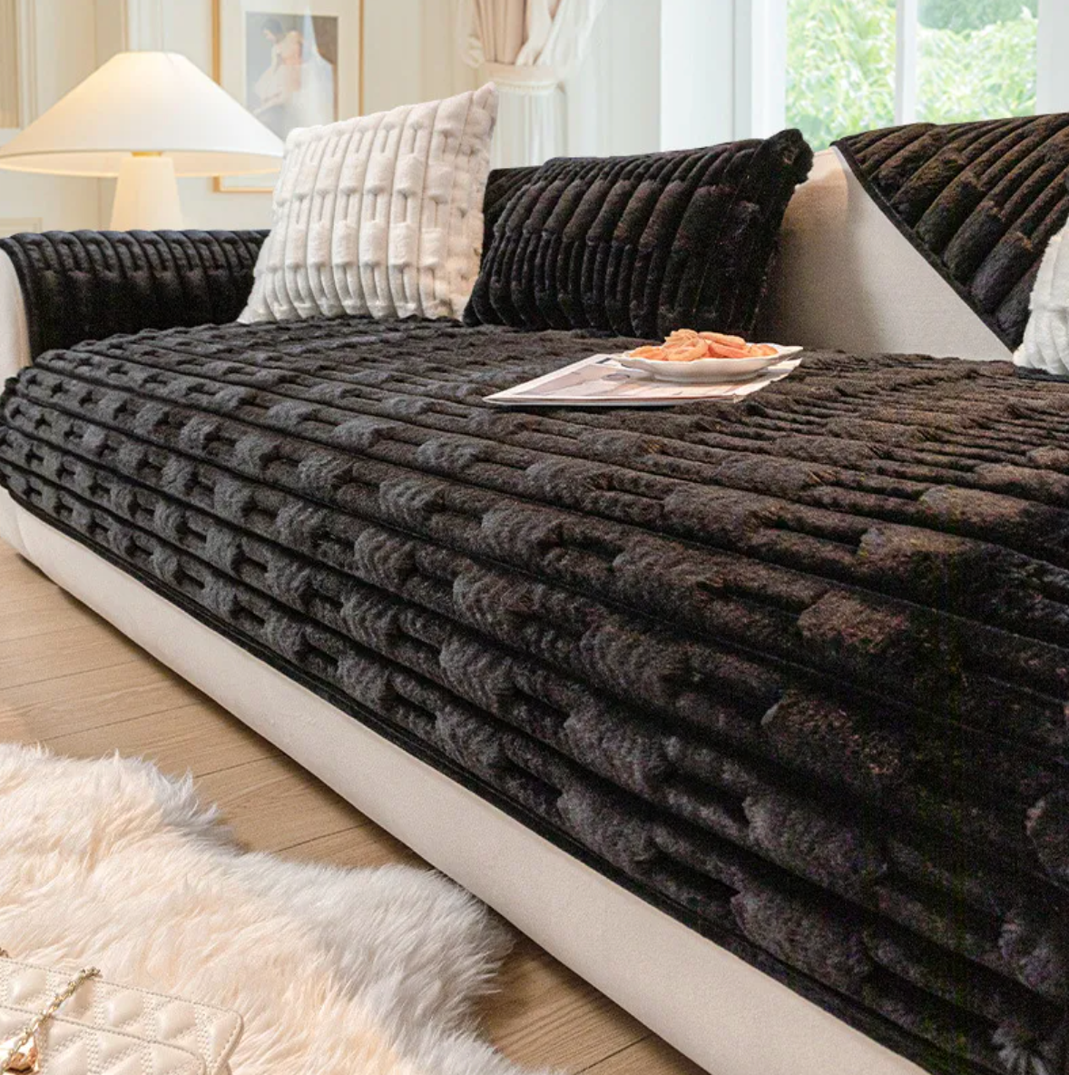 Cozy Cloud Plush Sofa Cover