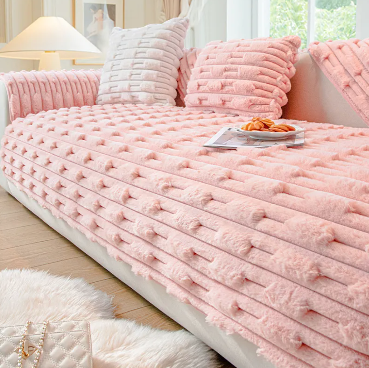 Cozy Cloud Plush Sofa Cover