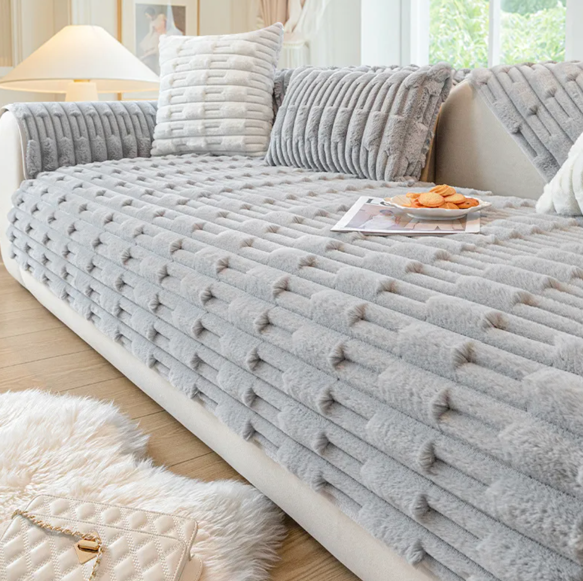 Cozy Cloud Plush Sofa Cover