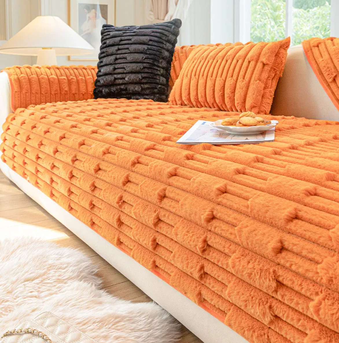 Cozy Cloud Plush Sofa Cover